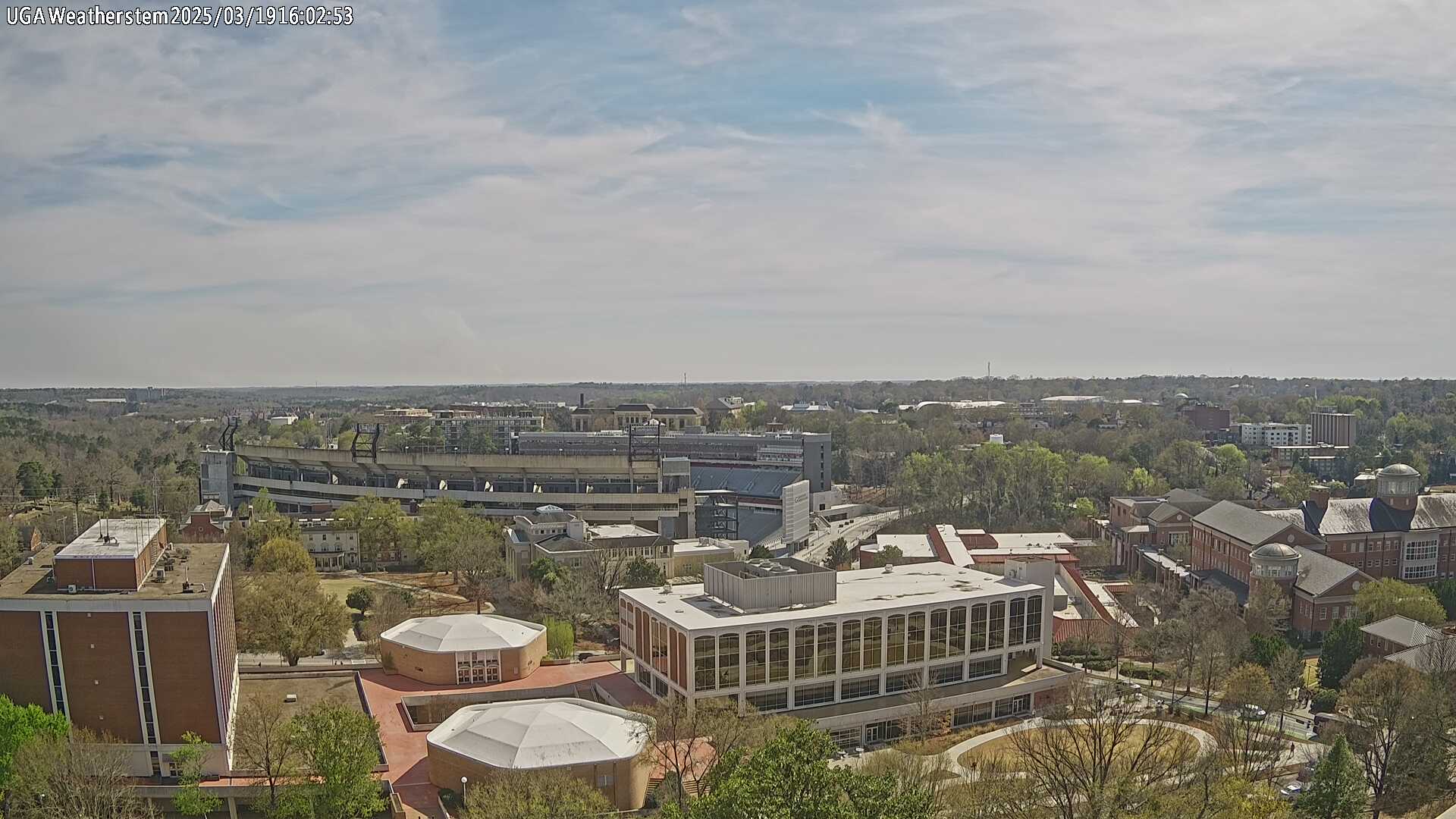 Outubro 2018 Atenas Geórgia Eua Vistas Aéreas Sanford Stadium Que